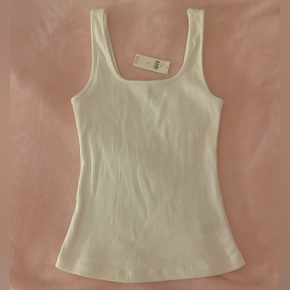 Anthropologie - Eri & Ali Ribbed Square Neck Tank Top